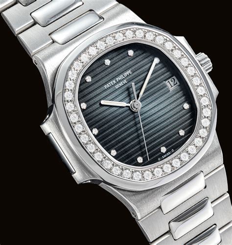 patek philippe platinum diamond 6 o'clock|A Diamond Between the Lugs .